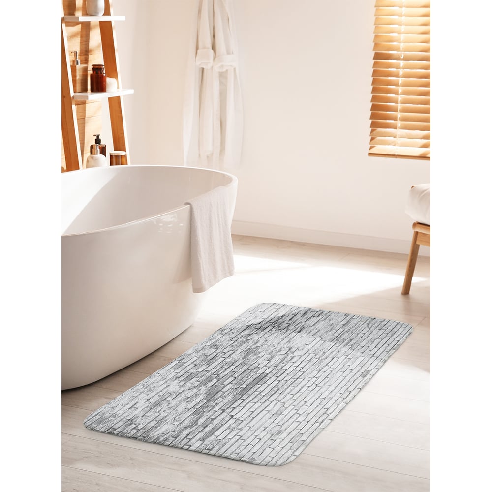 Изображение товара Противоскользящий коврик для ванной JOYARTY 60x100 см Старые кирпичи