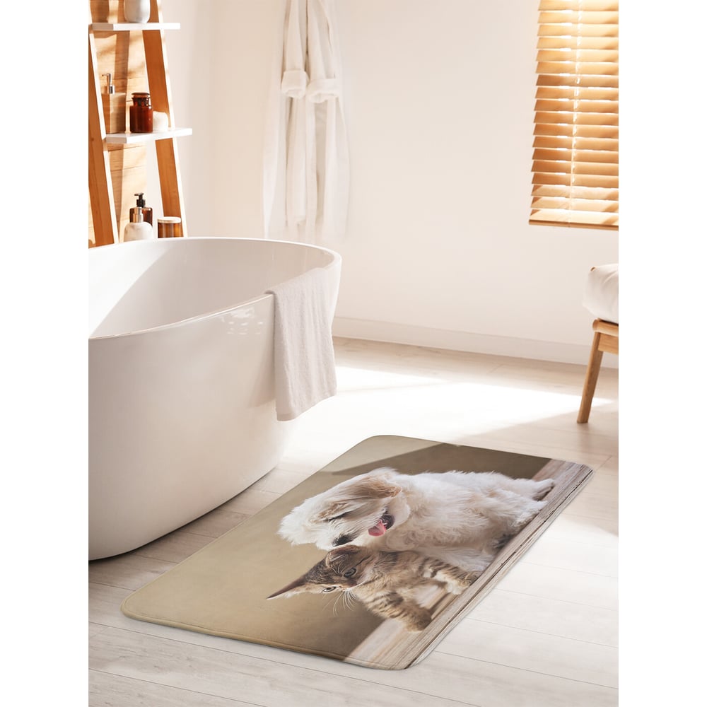 Изображение товара Коврик для ванной комнаты и туалета противоскользящий JOYARTY 60х100 см