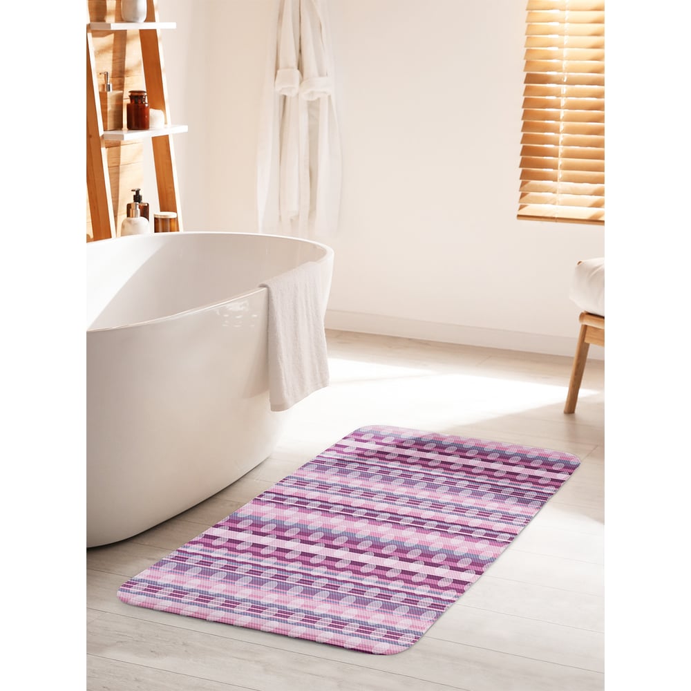 Изображение товара Коврик для ванной комнаты противоскользящий JOYARTY 60х100 см abstract circles