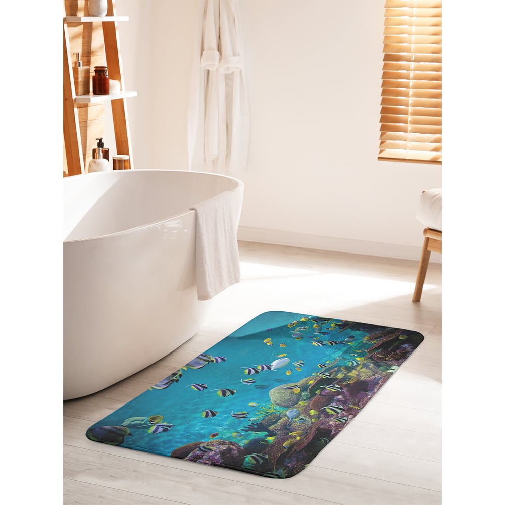Изображение товара Коврик для ванной JOYARTY "Морская пучина" 60х100 см противоскользящий