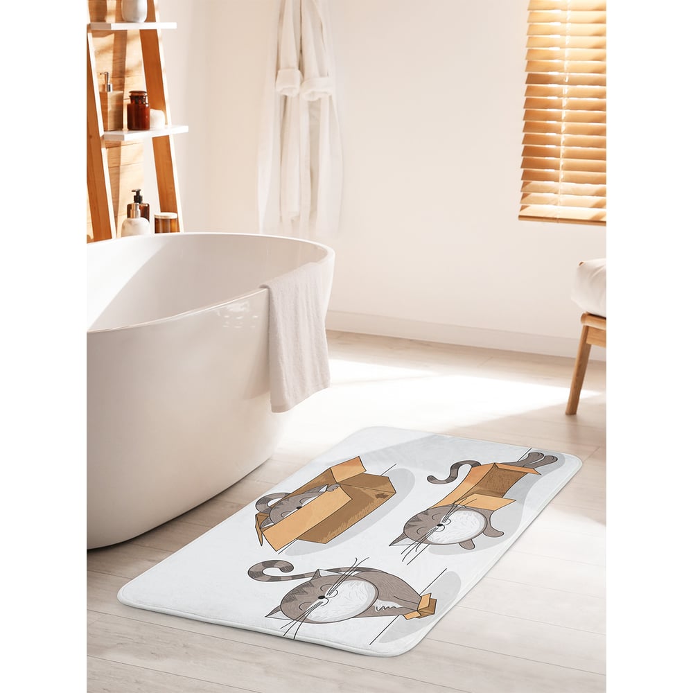 Изображение товара Коврик для ванной комнаты и туалета противоскользящий JOYARTY 60х100 см