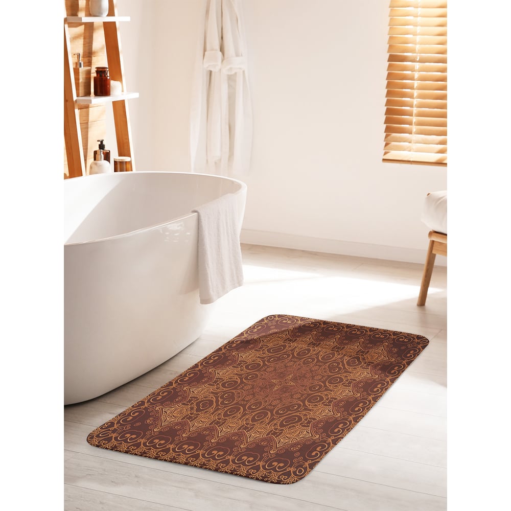 Изображение товара Коврик для ванной комнаты JOYARTY противоскользящий 60x100 см Королевский орнамент