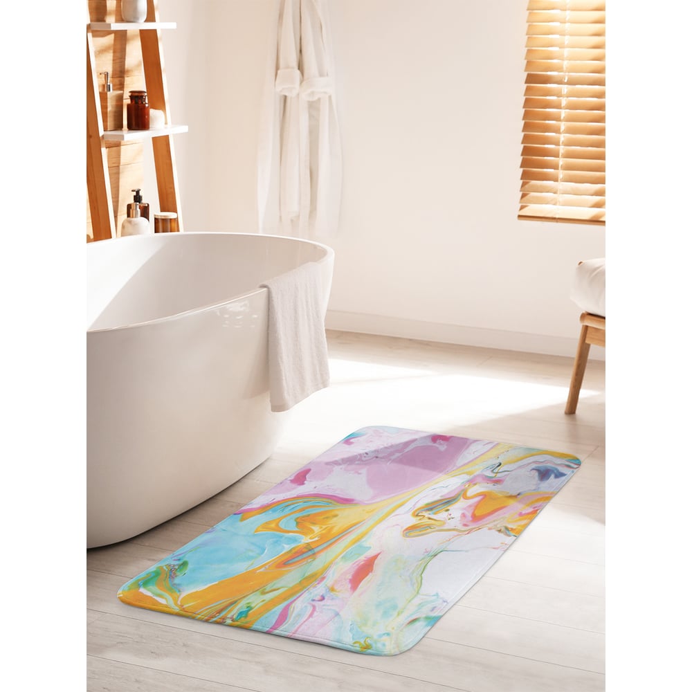 Изображение товара Коврик для ванной комнаты и туалета JOYARTY Красочные брызги 60х100 см