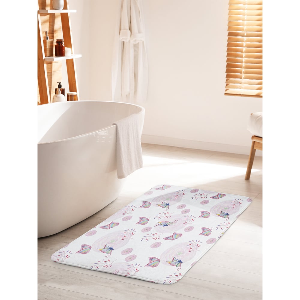 Изображение товара Коврик для ванной комнаты JOYARTY 'Бабочки волшебны' 60х100 см