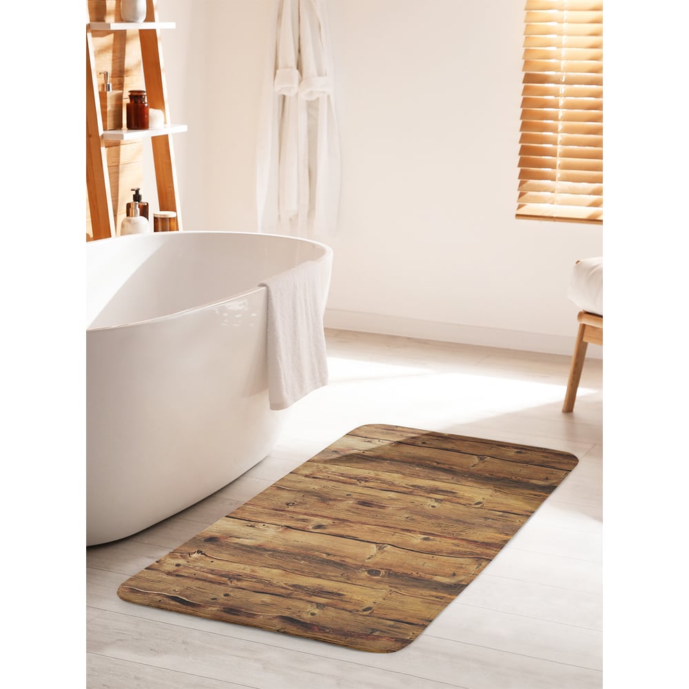 Изображение товара Коврик для ванной комнаты и туалета противоскользящий JOYARTY "Классический забор" 60х100 см bath_20390_60x100