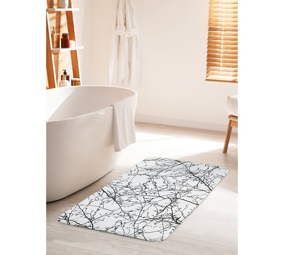 Изображение товара Коврик для ванной комнаты и туалета противоскользящий JOYARTY "Ветвистое небо" 60х100 см bath_17952_60x100