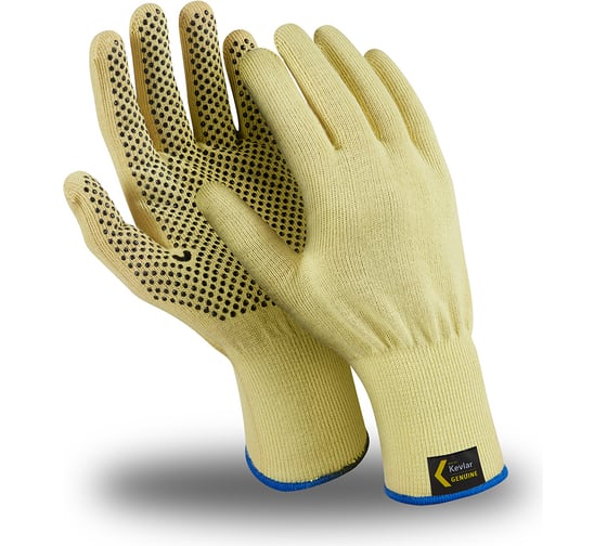 Изображение товара Перчатки Manipula Specialist АРАМАКС ГРИП KVG-35 100% Kevlar с ПВХ, р.10 Пер 645/10