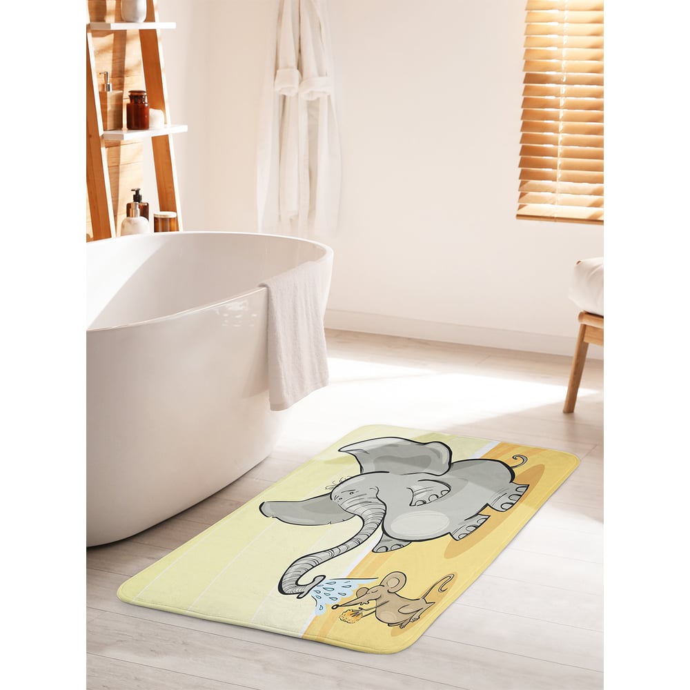 Изображение товара Коврик для ванной комнаты и туалета противоскользящий 60х100 см JOYARTY