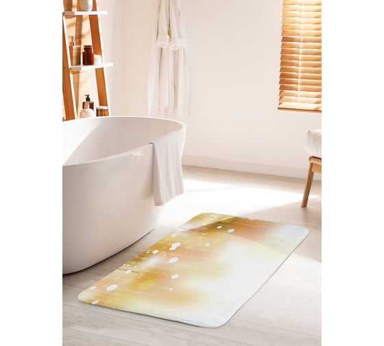 Изображение товара Коврик для ванной комнаты и туалета противоскользящий JOYARTY "Звездная иллюзия" 60х100 см bath_14171_60x100