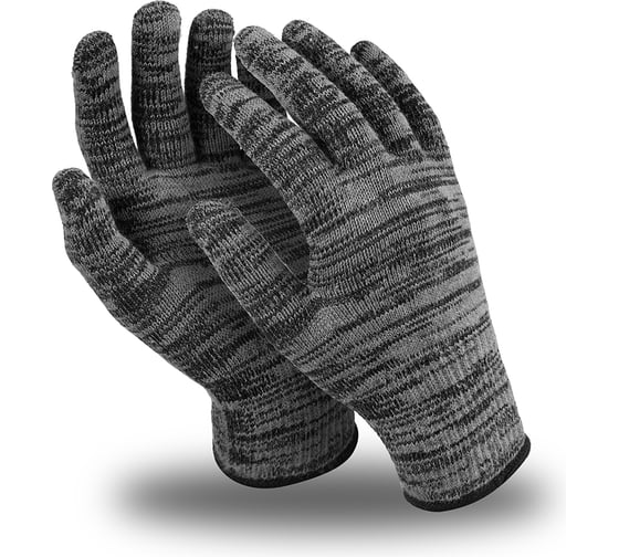 Изображение товара Полушерстяные перчатки (70% шерсть, акрил, лайкра) Manipula Specialist ВИНТЕР ЛЮКС (WG-702) оверлок, серый 10 размер Пер 673/10