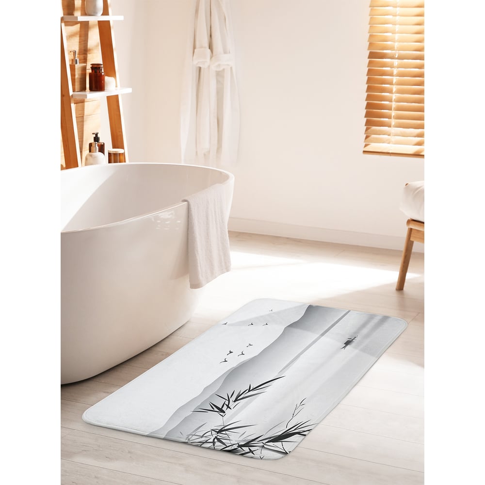 Изображение товара Коврик для ванной комнаты JOYARTY Водное путешествие 60х100 см противоскользящий