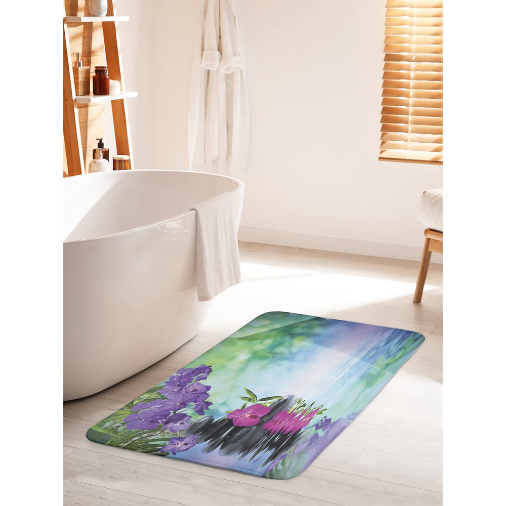 Изображение товара Коврик для ванной комнаты и туалета противоскользящий JOYARTY Ароматное купание 60х100 см