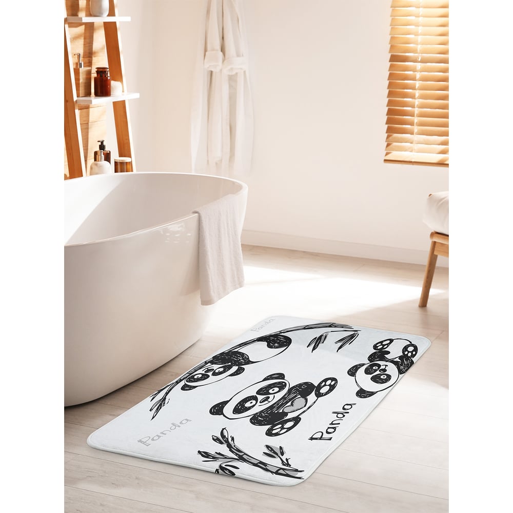Изображение товара Коврик для ванной комнаты противоскользящий JOYARTY 60х100 см панда