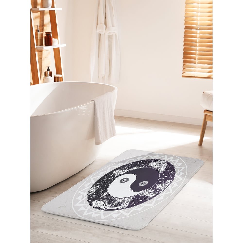 Изображение товара Коврик для ванной комнаты JOYARTY Ночной ИНЬ-ЯНЬ 60х100 см противоскользящий