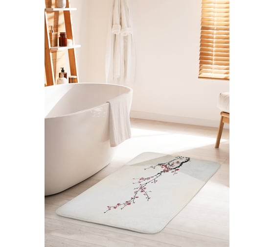 Изображение товара Коврик для ванной комнаты и туалета противоскользящий JOYARTY "Природный выбор" 60х100 см bath_9114_60x100