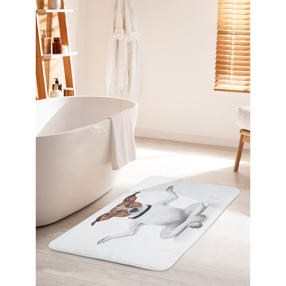 Изображение товара Коврик для ванной комнаты противоскользящий JOYARTY 60x100 см с антискользящим покрытием