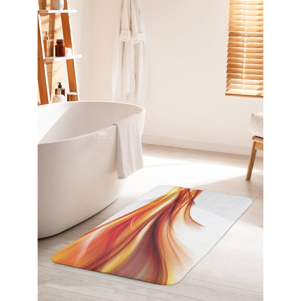 Изображение товара Коврик для ванной комнаты противоскользящий JOYARTY 60х100 см Фантастические волны