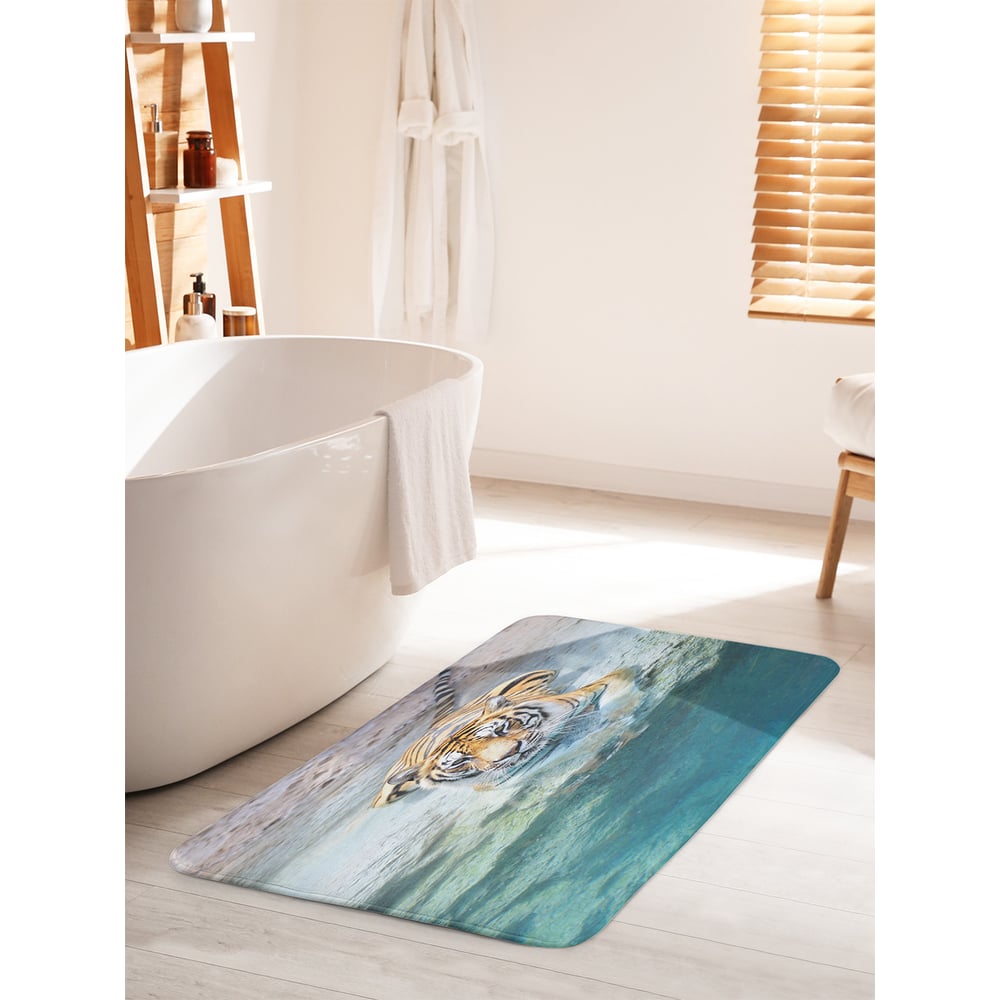 Изображение товара Противоскользящий коврик для ванной JOYARTY 60x100 см антискользящий мягкий велсофт