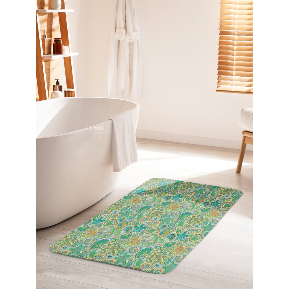 Изображение товара Коврик для ванной комнаты противоскользящий JOYARTY 60х100 см яркие цвета