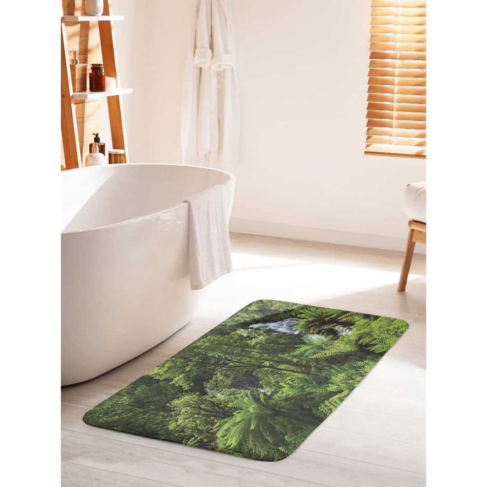 Изображение товара Коврик для ванной комнаты противоскользящий JoyArty Водопад за кустами 60х100 см