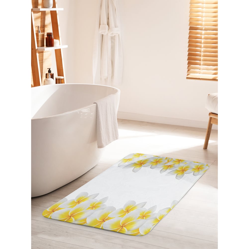 Изображение товара Коврик для ванной комнаты JOYARTY противоскользящий 60х100 см Цветочный вход