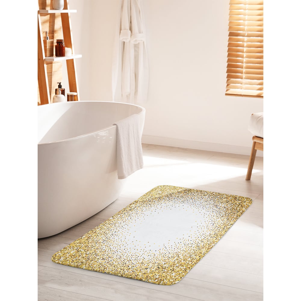 Изображение товара Коврик для ванной комнаты и туалета противоскользящий JOYARTY "Праздничное конфетти" 60х100 см bath_357427_60x100