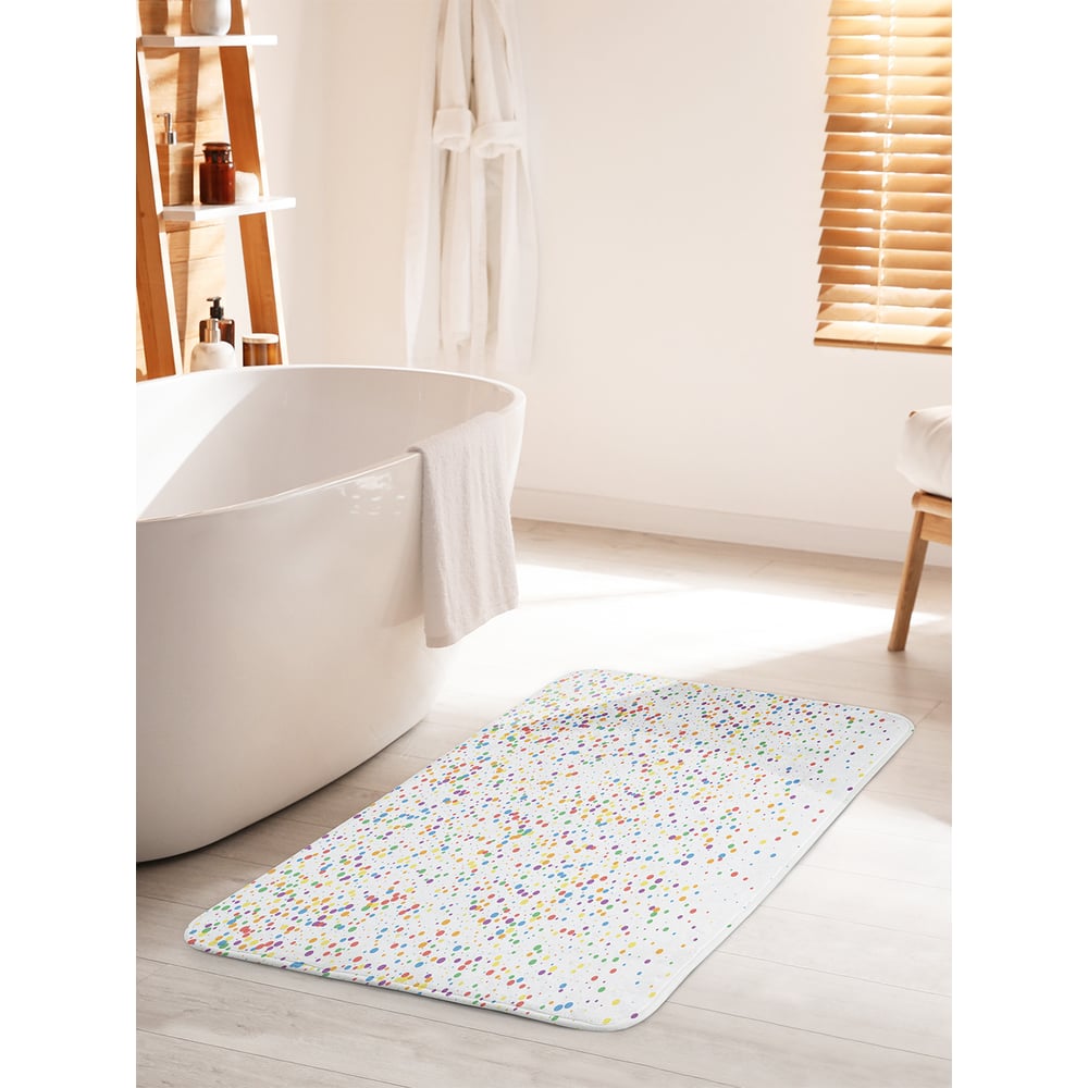 Изображение товара Коврик для ванной комнаты и туалета JOYARTY Новогоднее конфетти 60х100 см