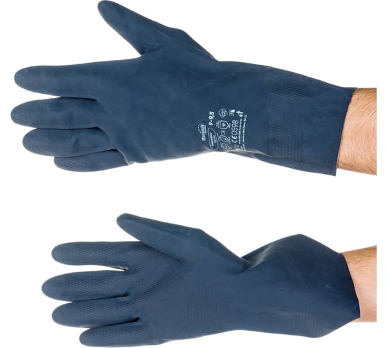 Изображение товара Перчатки Manipula Specialist ХИМОПРЕН (CG-973), неопрен, 0.75 мм, 300 мм, хлопковая подкладка, цвет черный (9-9.5), Пер 622/9