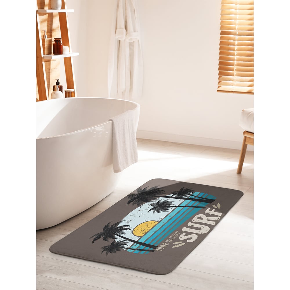 Изображение товара Коврик для ванной JOYARTY Серфинг в Калифорнии 60x100 см