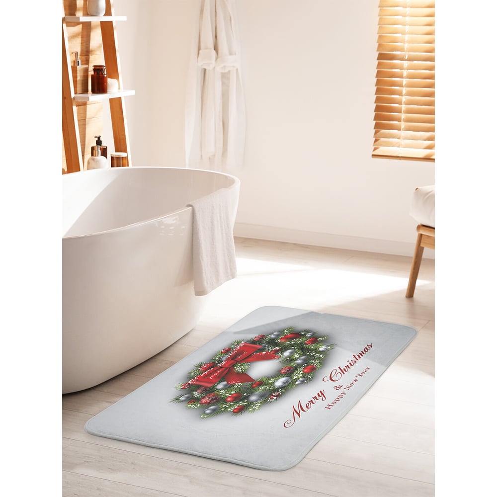 Изображение товара Противоскользящий коврик для ванной комнаты JOYARTY 60x100 см, антискользящее покрытие