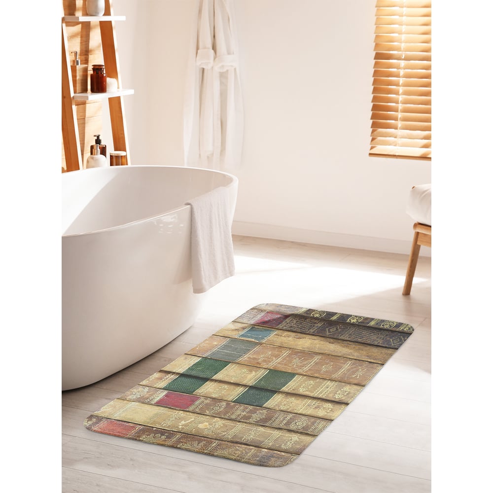 Изображение товара Коврик для ванной JOYARTY противоскользящий 60х100 см книги в переплетах