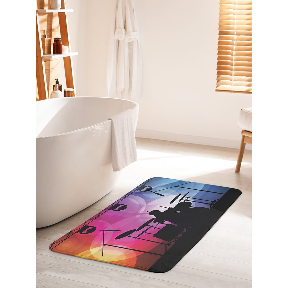 Изображение товара Коврик противоскользящий JOYARTY Барабанщик 60x100 см для ванной