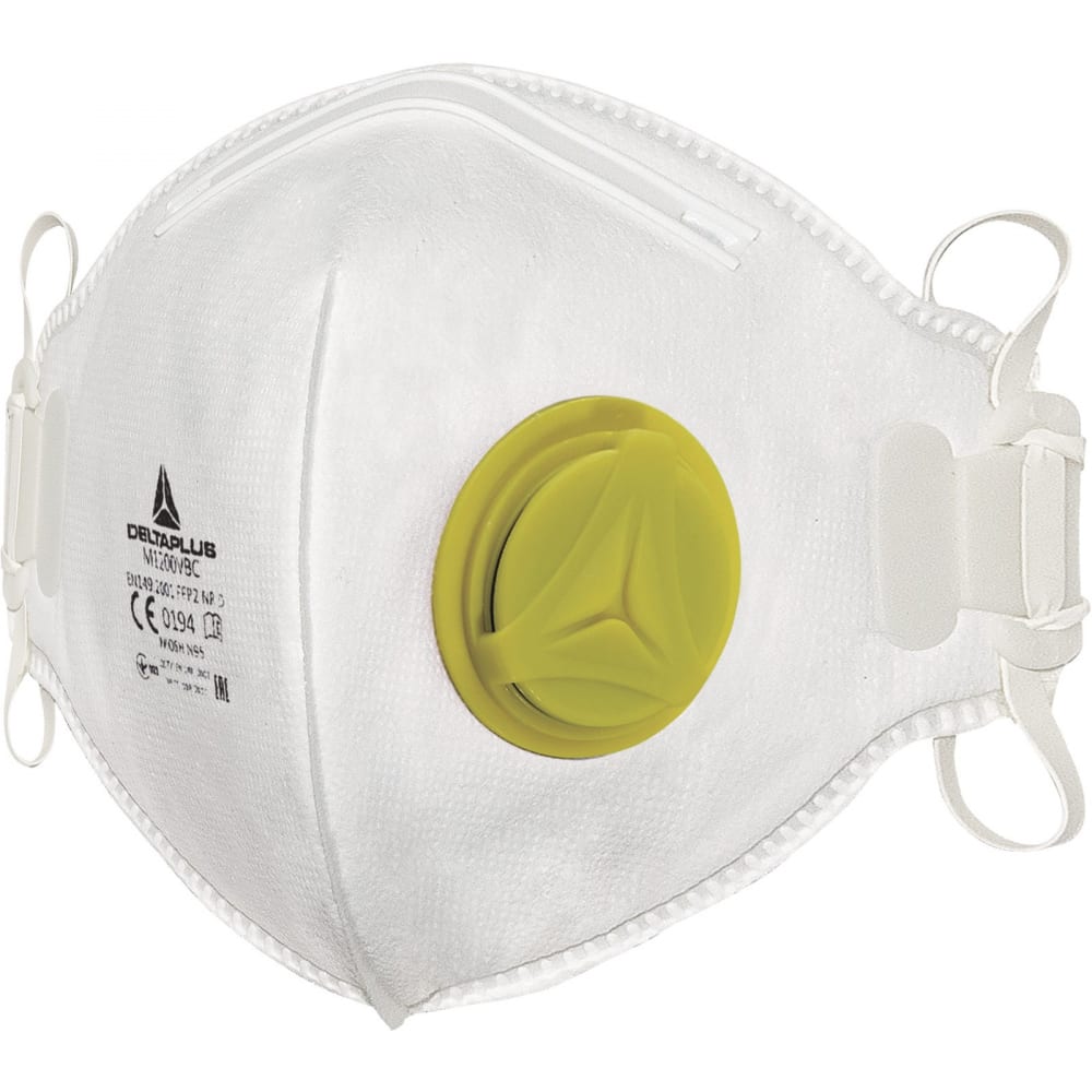 Купить Складная респираторная маска Delta Plus, М1200VBC, нетканое синтетическое волокно