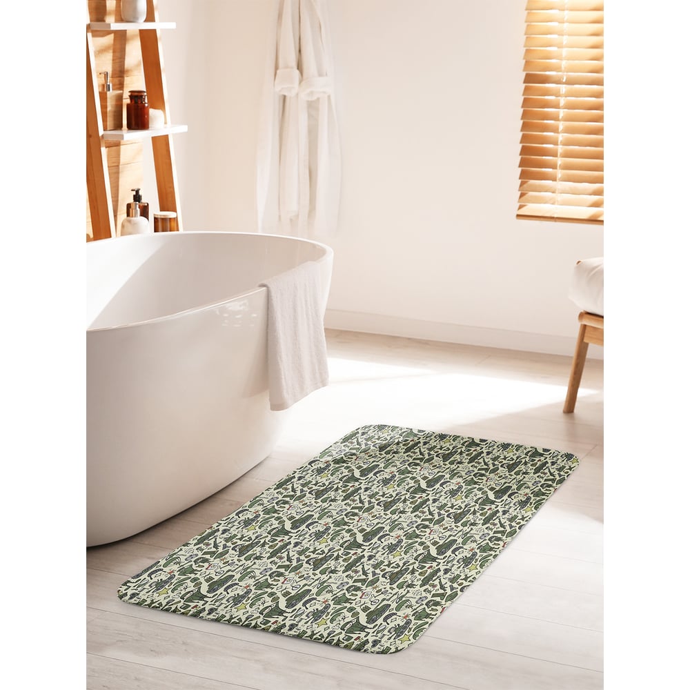 Изображение товара Коврик для ванной комнаты и туалета JOYARTY Военные силы 60х100 см противоскользящий