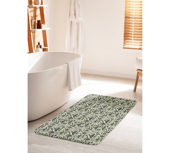 Изображение товара Коврик для ванной комнаты и туалета противоскользящий JOYARTY "Военные силы" 60х100 см bath_213175_60x100