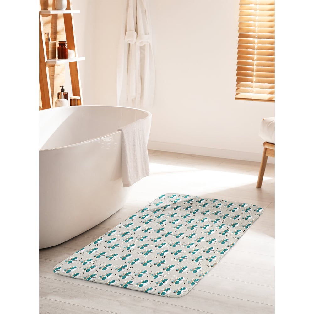 Изображение товара Противоскользящий коврик для ванной JOYARTY Панда индеец 60x100 см безопасный и мягкий