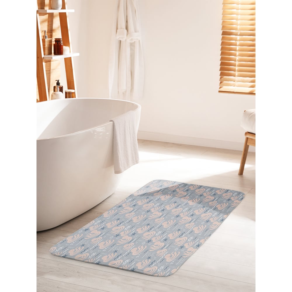 Изображение товара Противоскользящий коврик для ванной JOYARTY 60x100 см осьминоги танцуют