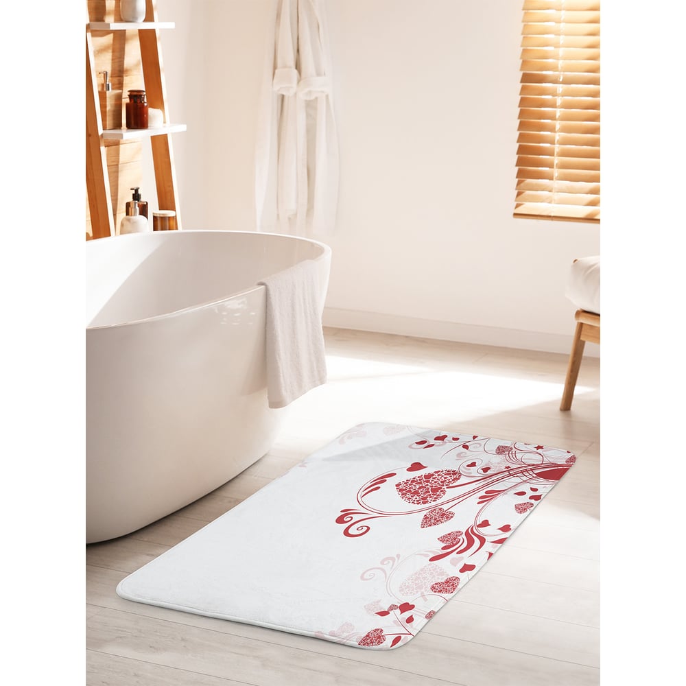 Изображение товара Коврик для ванной комнаты JOYARTY противоскользящий 60х100 см Сердечные узоры Изображение товара Коврик для ванной комнаты JOYARTY противоскользящий 60х100 см Сердечные узоры