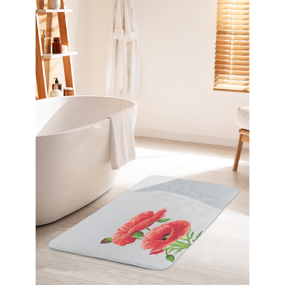 Изображение товара Коврик для ванной комнаты и туалета противоскользящий JOYARTY "Декоративные маки" 60х100 см bath_53351_60x100 Изображение товара Коврик для ванной комнаты и туалета противоскользящий JOYARTY "Декоративные маки" 60х100 см bath_53351_60x100