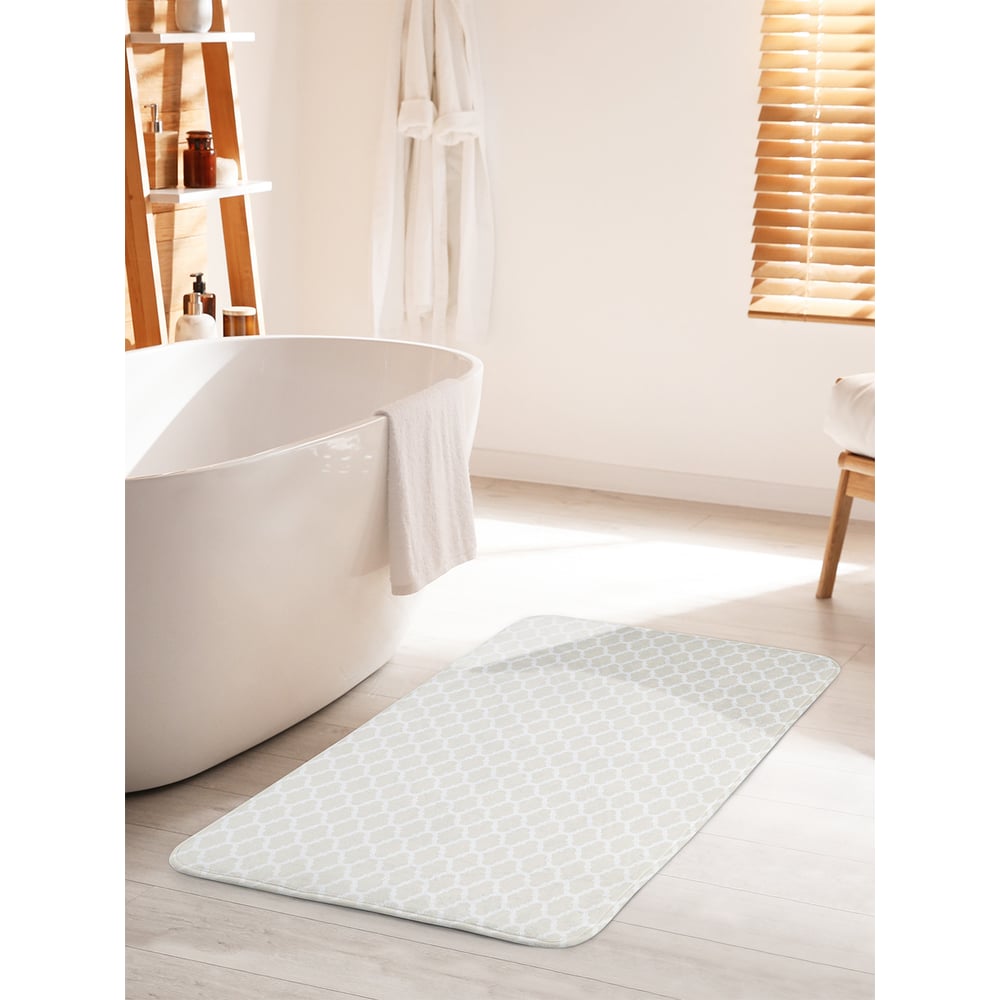 Изображение товара Коврик для ванной комнаты и туалета JOYARTY Марокканский монохром 60x100 см