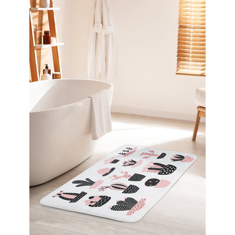 Изображение товара Коврик для ванной комнаты и туалета JOYARTY 60х100 см стильный противоскользящий