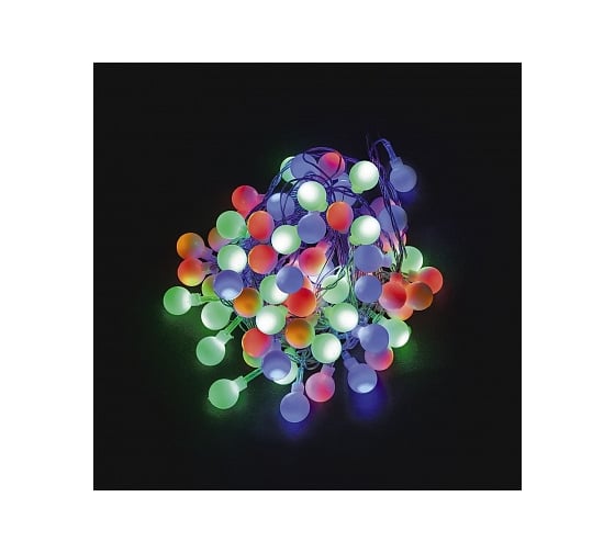 Изображение товара Гирлянда FERON 230V 100 LED мульти, длина 10 м, IP20, шнур 1,5м , CL65 32353