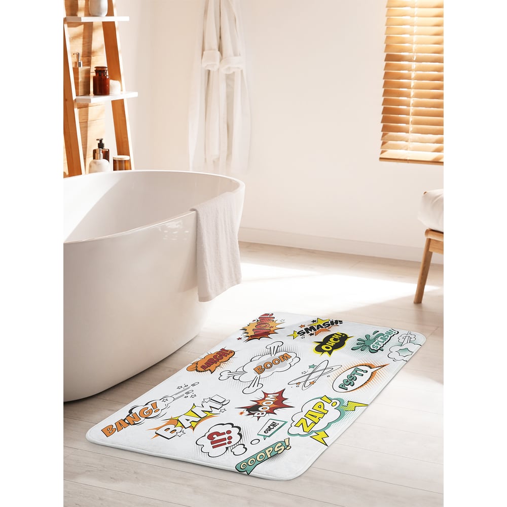 Изображение товара Коврик для ванной комнаты JOYARTY противоскользящий 60х100 см комикс дизайн