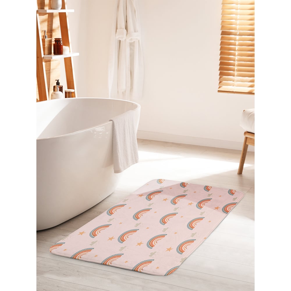Изображение товара Коврик для ванной комнаты JOYARTY Нежная радуга 60х100 см