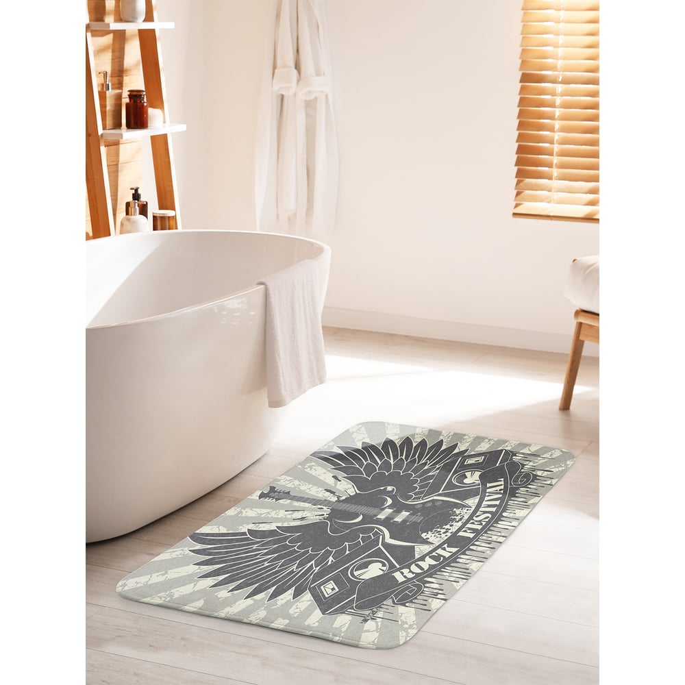 Изображение товара Коврик для ванной JOYARTY "Гитара с крыльями" 60х100 см