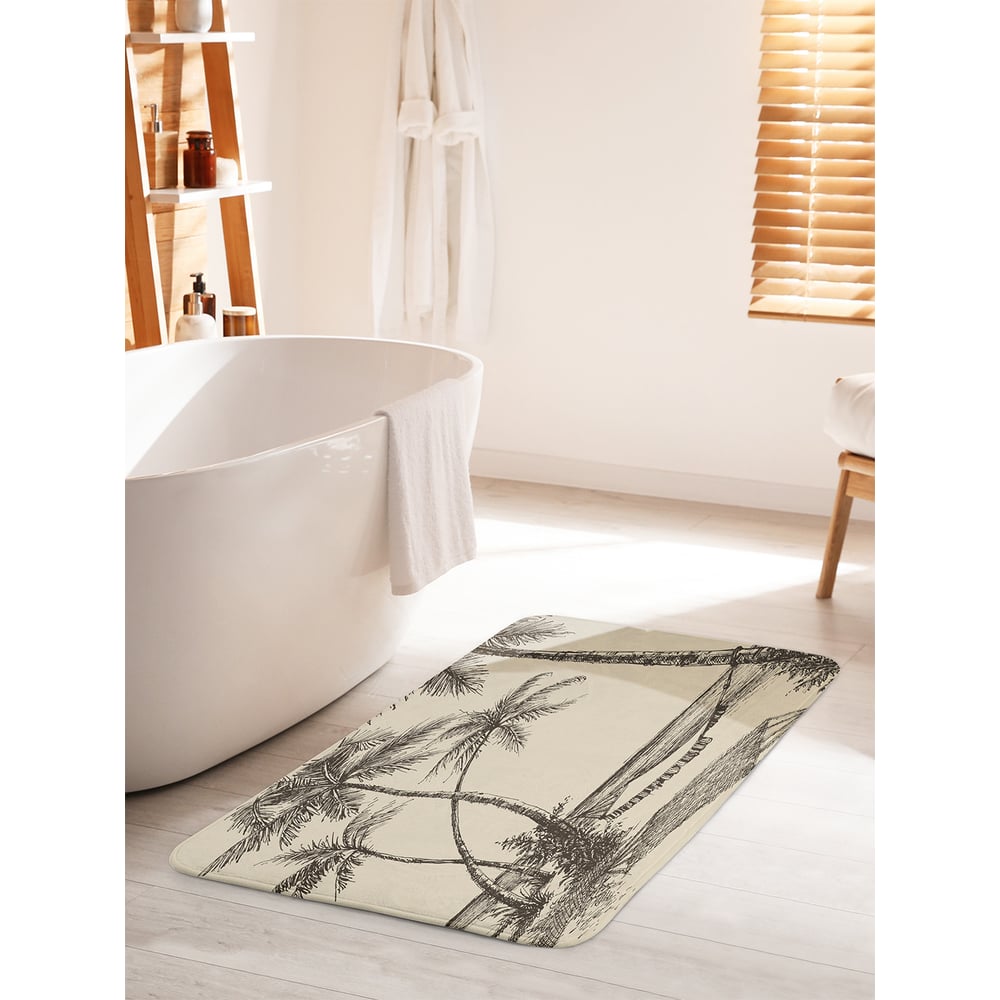 Изображение товара Коврик для ванной JOYARTY Гамак под пальмами 60х100 см