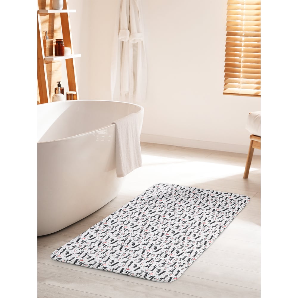 Изображение товара Коврик для ванной комнаты противоскользящий JOYARTY Йоркшир 60х100 см велсофт