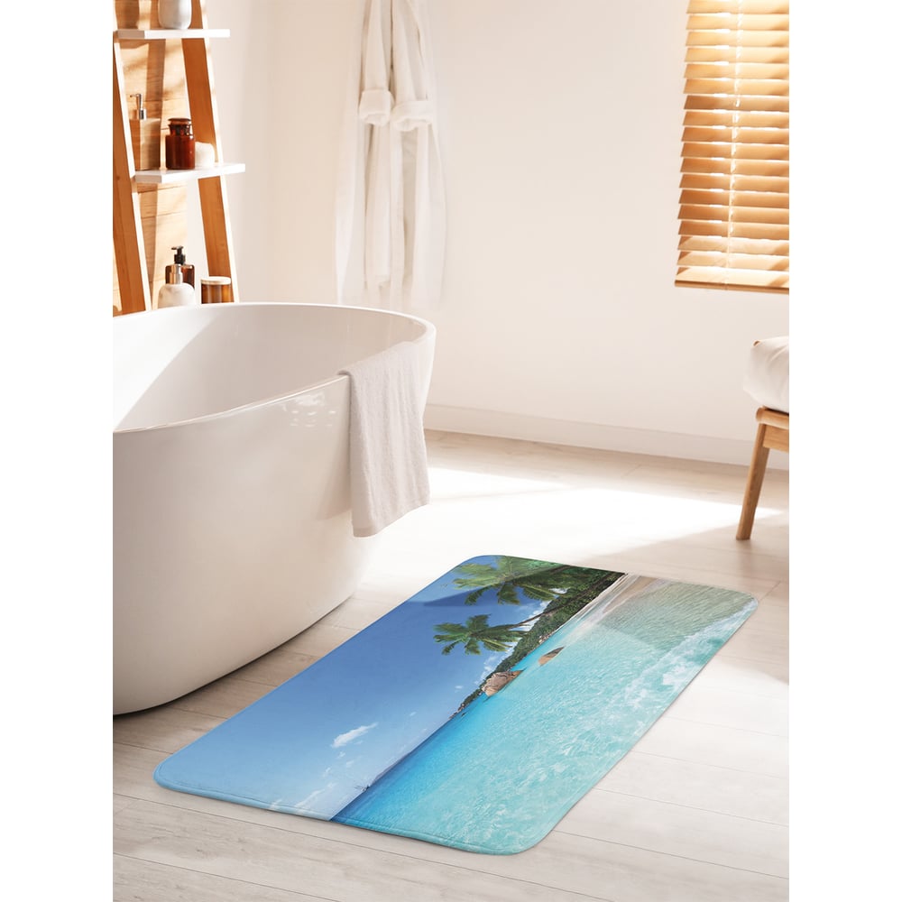 Изображение товара Коврик для ванной комнаты и туалета JOYARTY солнечный день на пляже 60х100 см