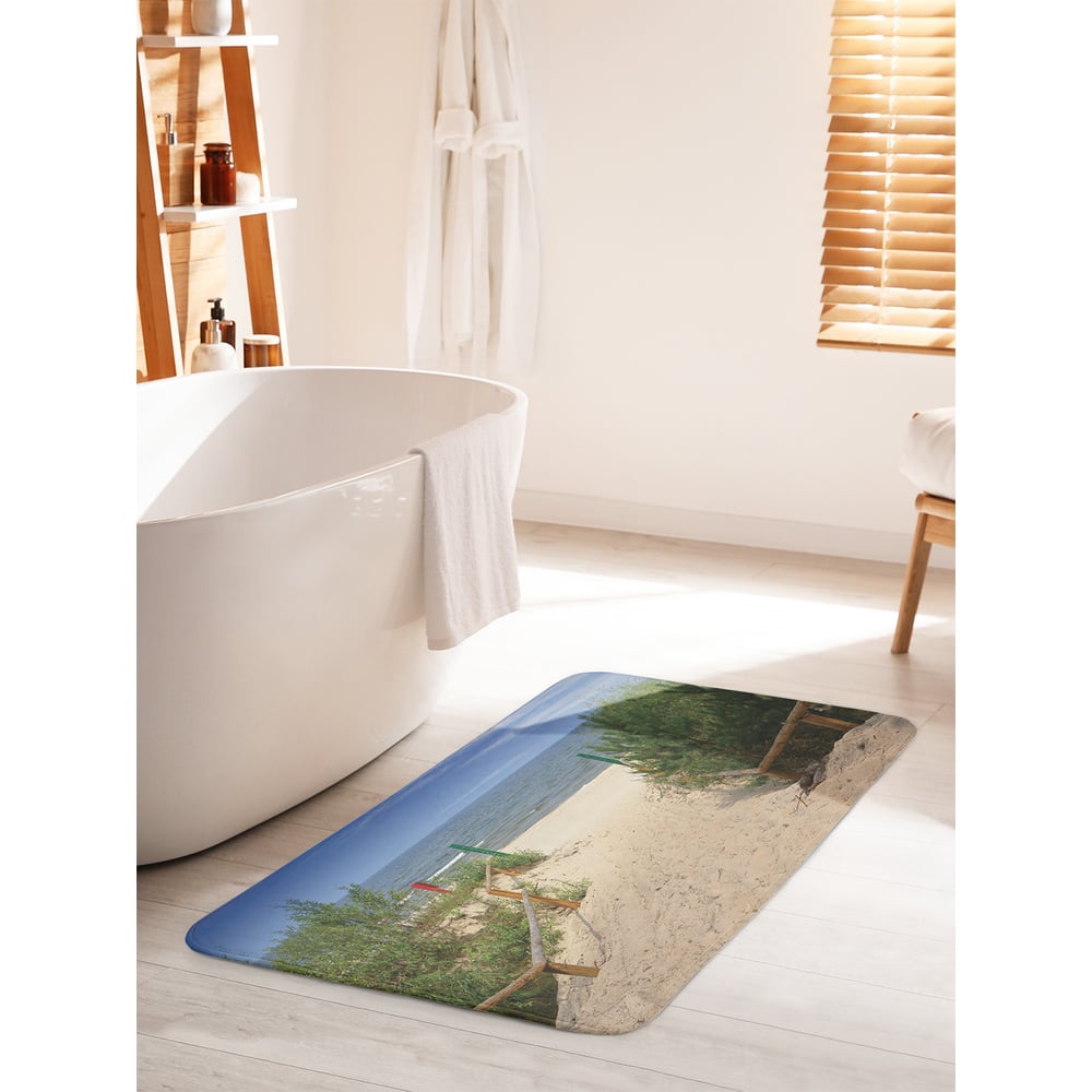Изображение товара Коврик для ванной комнаты и туалета противоскользящий JOYARTY Спуск к морю 60х100 см