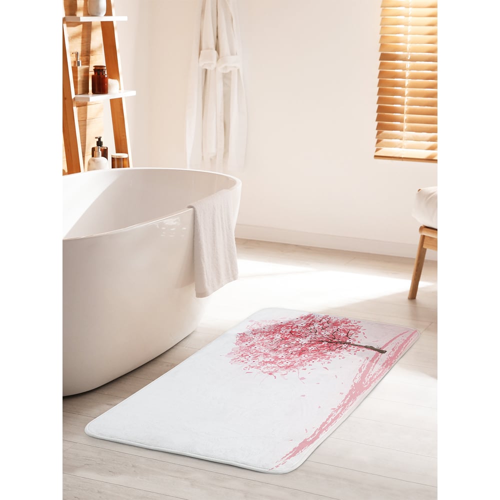 Изображение товара Коврик для ванной комнаты JOYARTY 60x100 см противоскользящий с акварельным рисунком